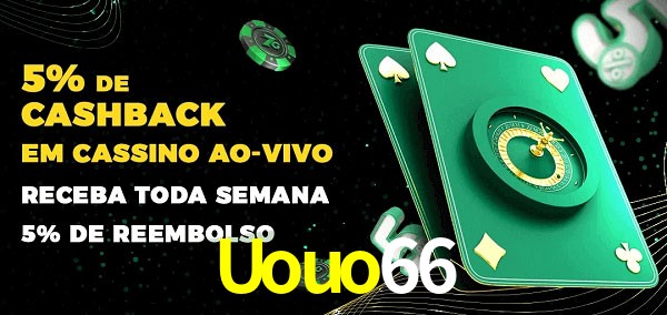 Promoções do cassino ao Vivo Uouo66